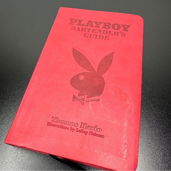 VINTAGE PLAYBOY Bartender’s Guide in Red Bound Leather VINTAGE Thomas Mario - Picture 13 of 13